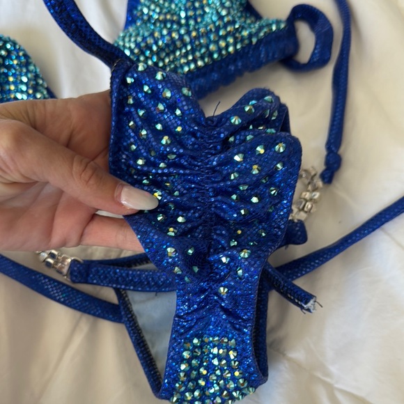 Blue Rhinestone Bikini Set - Picture 8 of 8